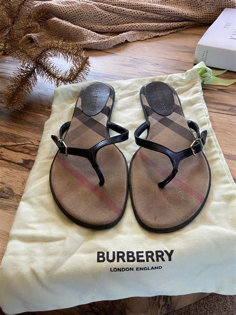 burberry flip flops ebay|burberry women's thongs flip flops.